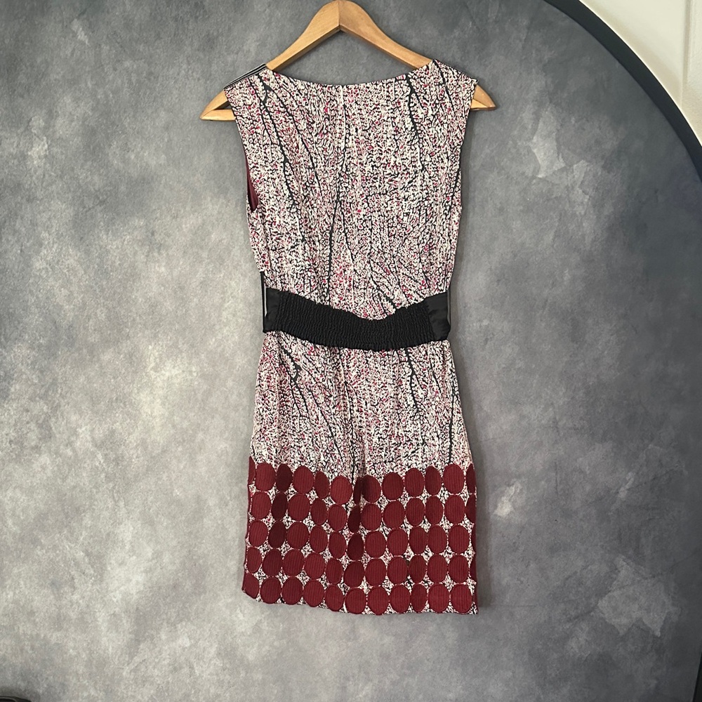 Lauren Moffatt Multicolor Patterned Mini Dress Wi… - image 5